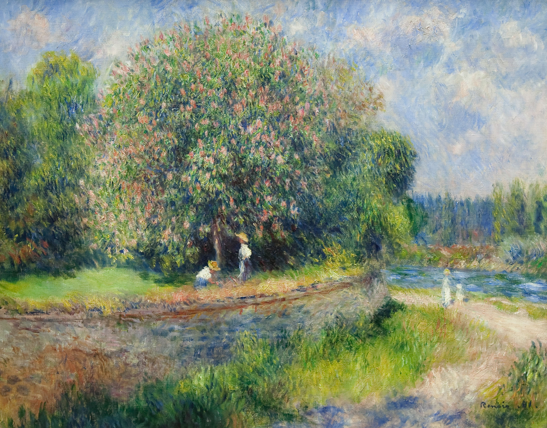 Auguste Renoir - Chestnut tree in bloom