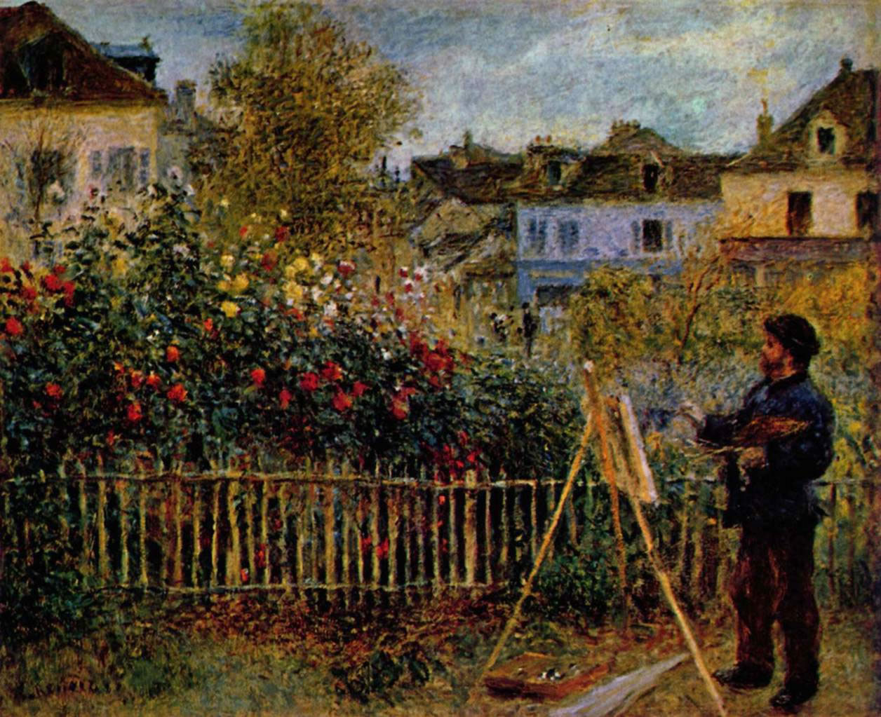Auguste Renoir - Monet painting in his garden