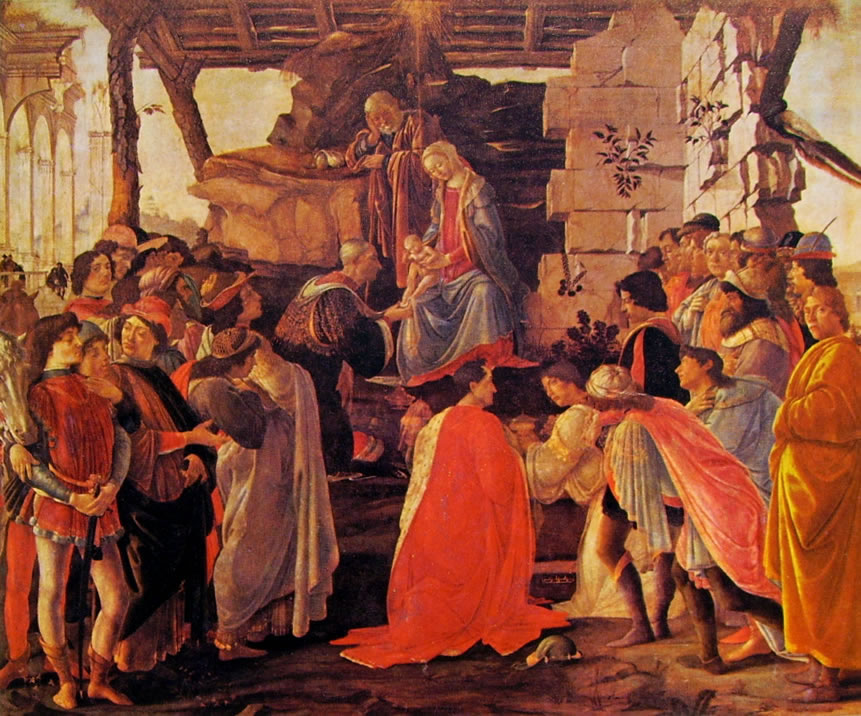 Botticelli Sandro - Adorazione dei magi 03