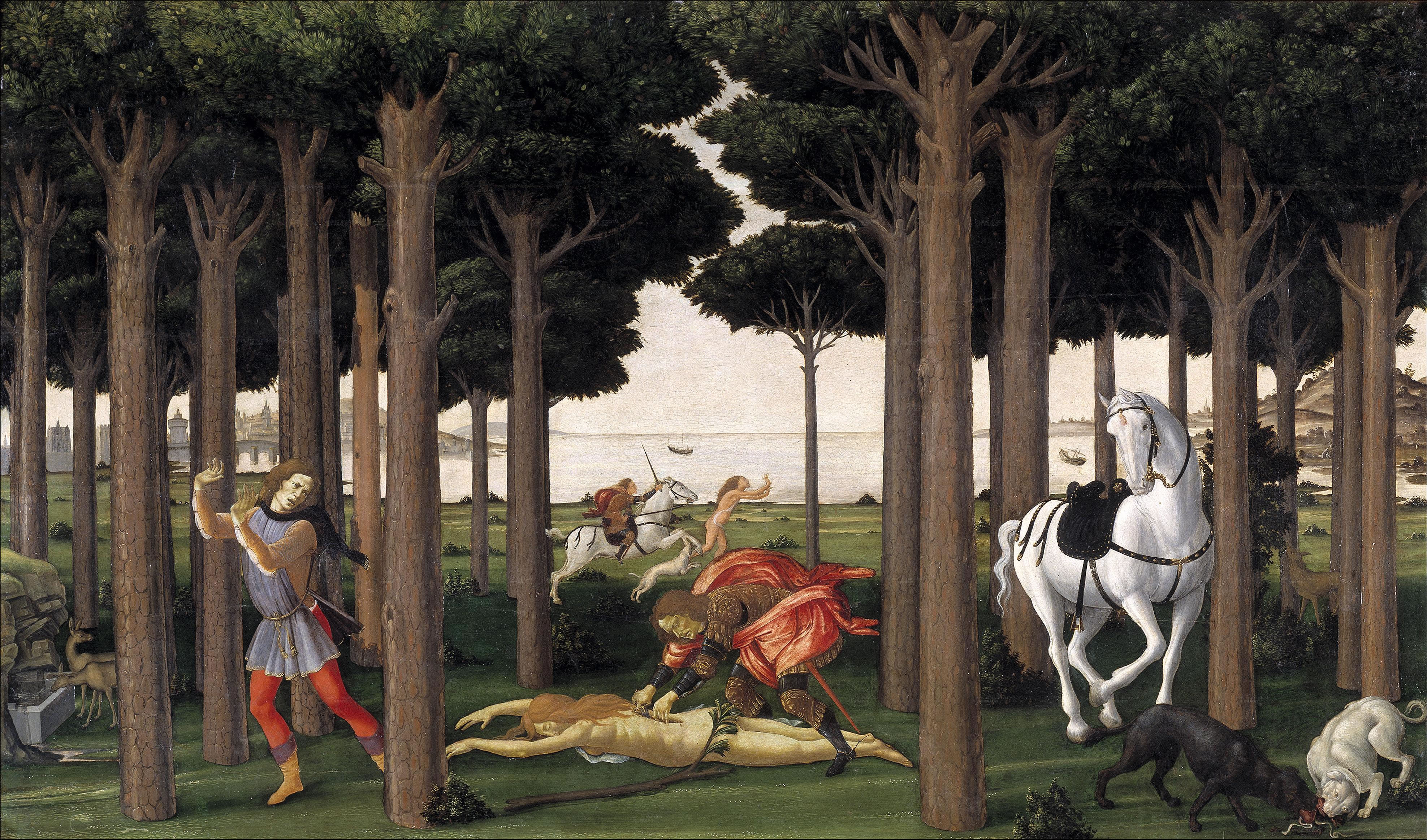 Botticelli Sandro - La serie di Nastagio degli Onesti 02
