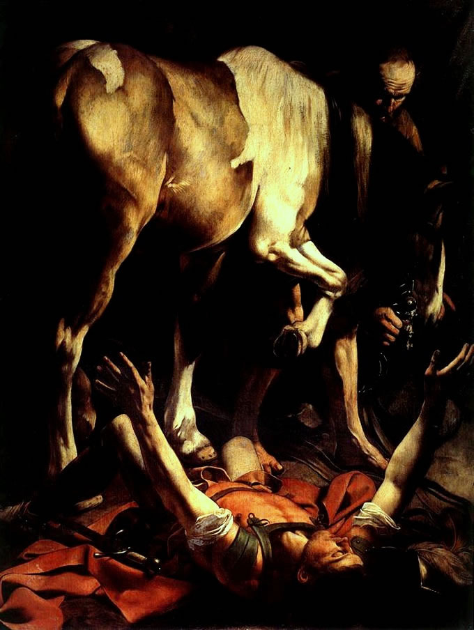 Caravaggio Michelangelo Merisi - La conversione di San Paolo