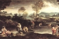 Carracci Annibale - Paesaggio con scena di pesca