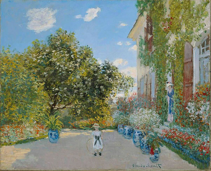 Claude Monet - The artists house at argenteuil