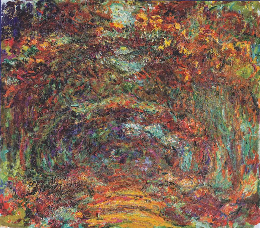 Claude Monet - The rose way i giverny