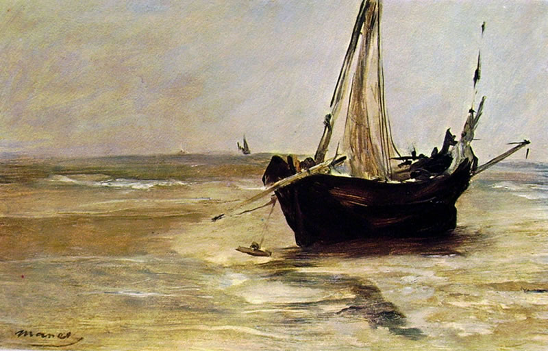 Edouard Manet - Il battello nero a berk