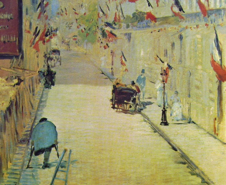Edouard Manet - Rue mosnier imbandierata