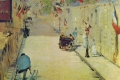 Edouard Manet - Rue mosnier imbandierata