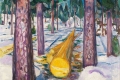 Edvard Munch - The yellow log