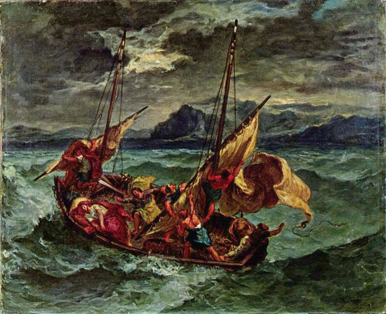 Eugene Delacroix - Christ on the sea of galilee