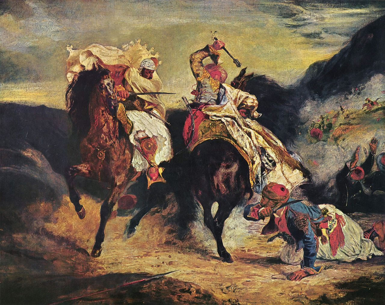 Eugene Delacroix - Combat of the giaour and the pasha