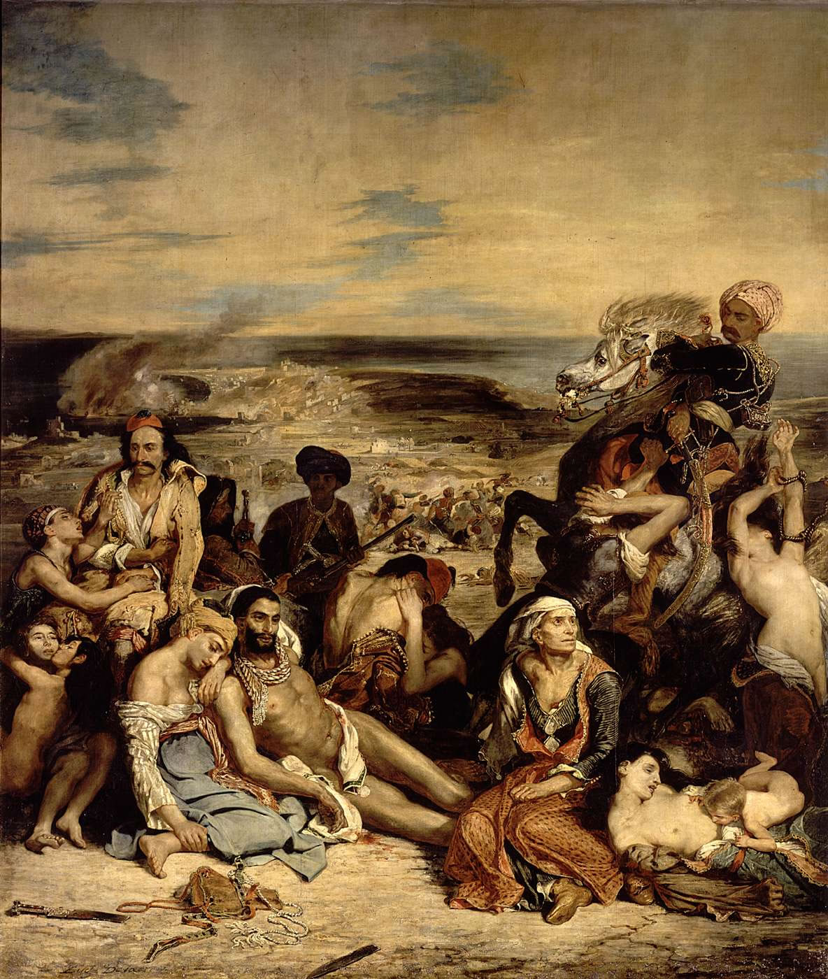 Eugene Delacroix - Il massacro di scio