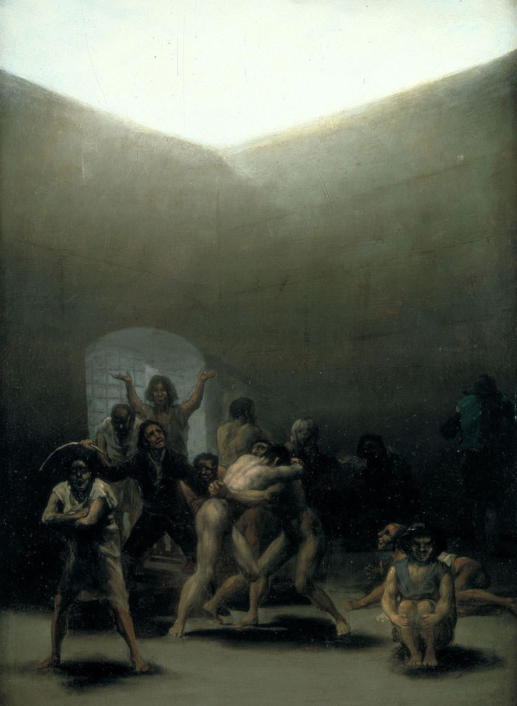 Francisco Goya - Courtyard with lunatics