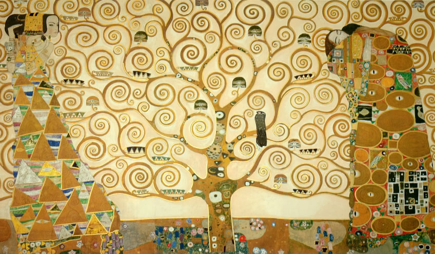 Gustav Klimt - Fregio per il palazzo stoclet l'albero della vita