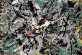 Jackson Pollock - Untitled green silver