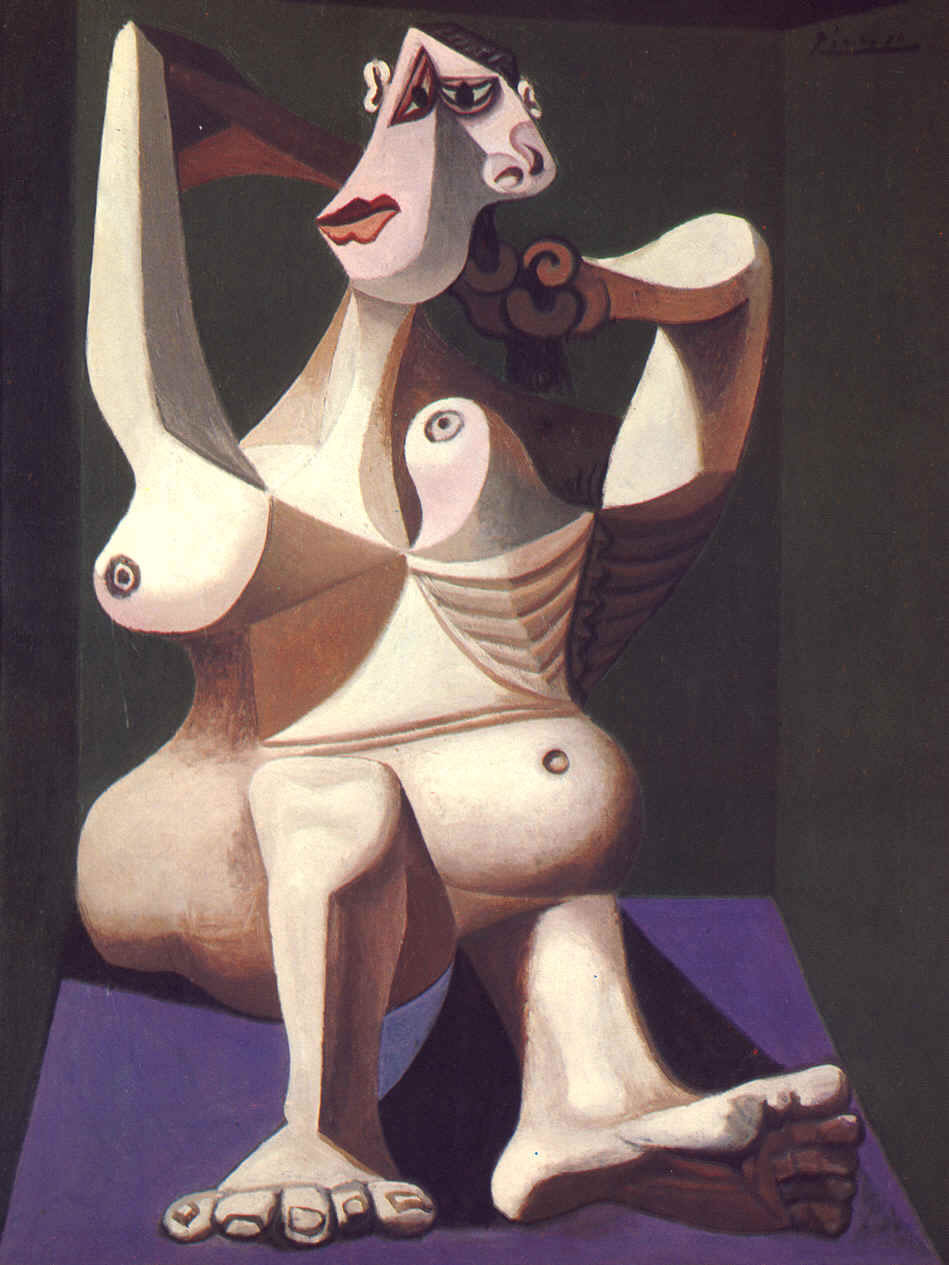 Pablo Picasso - Femme se peignant