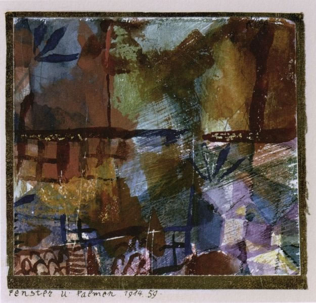 Paul Klee - Fenster und palmen