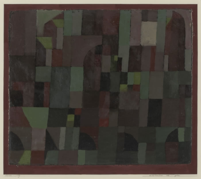 Paul Klee - Red green architecture yellow violet gradation