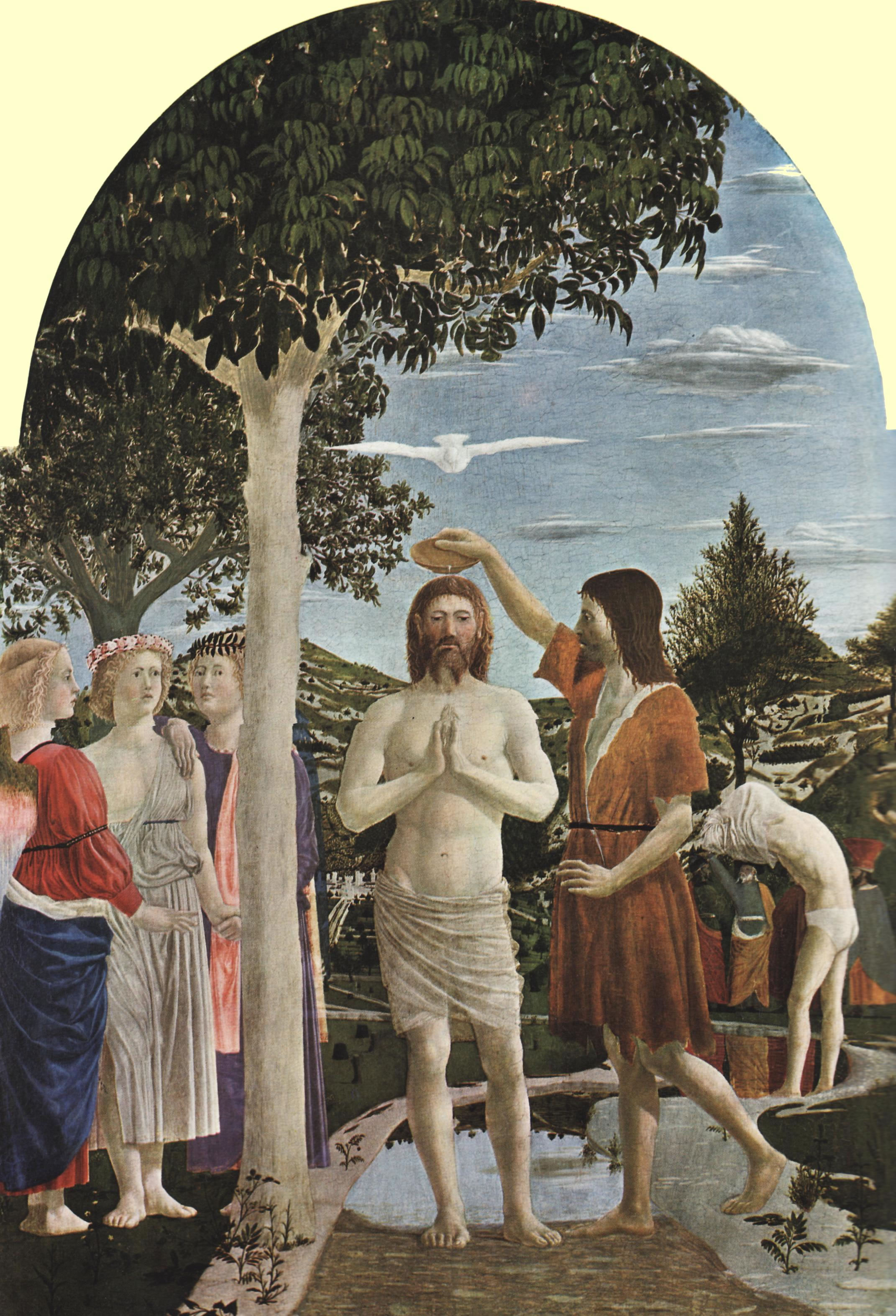 Piero Della Francesca - Il battesimo di cristo