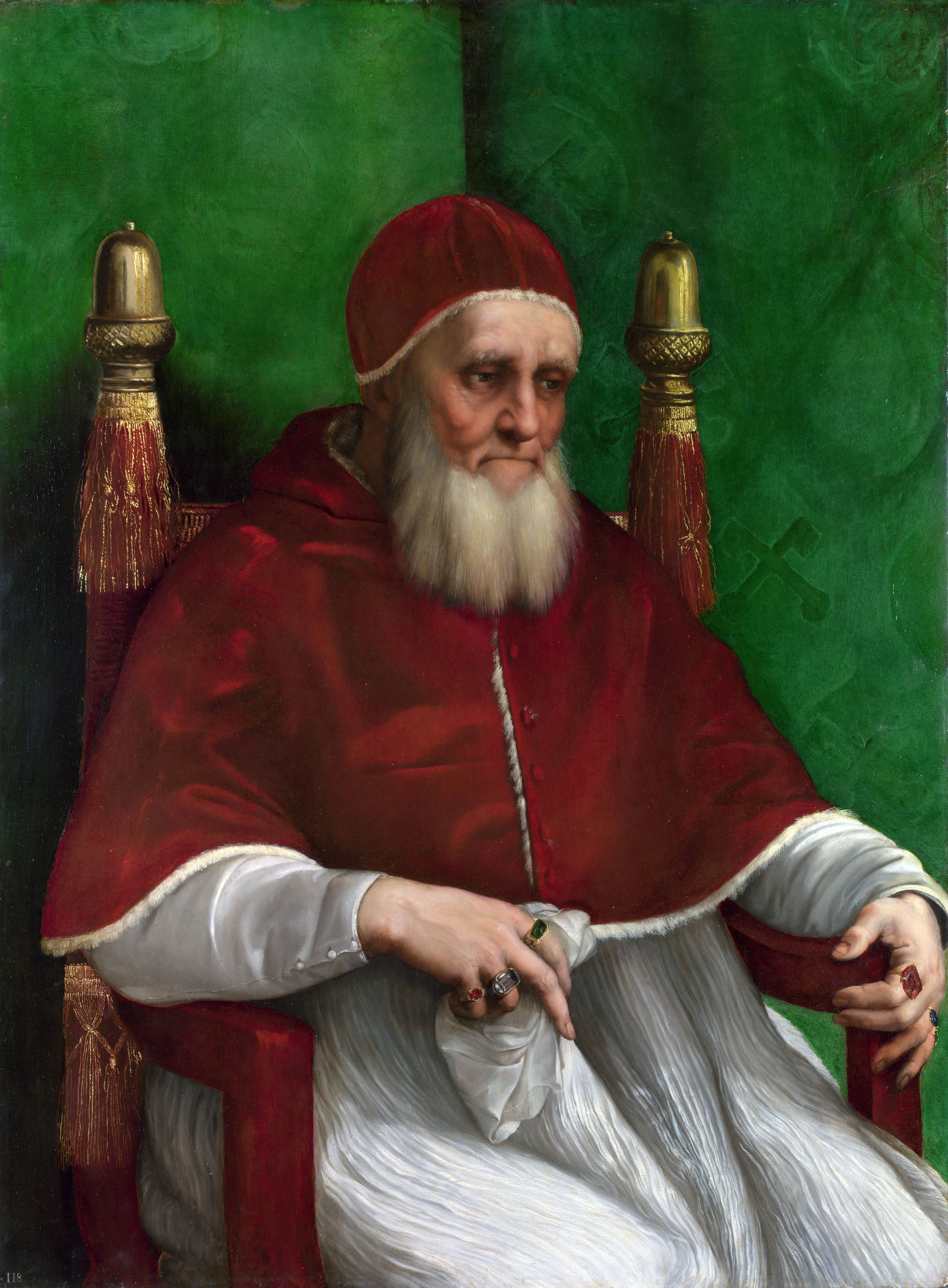 Raffaello Sanzio - Ritratto di Giulio II pope Julius II