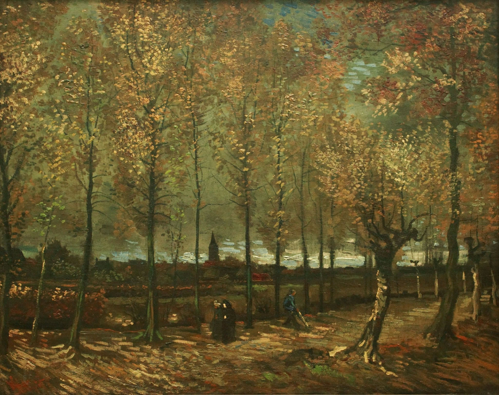 Vincent Van Gogh - Laan met populieren in de buurt van nuenen